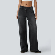 Low Rise Baggy Wide Leg Casual Jeans