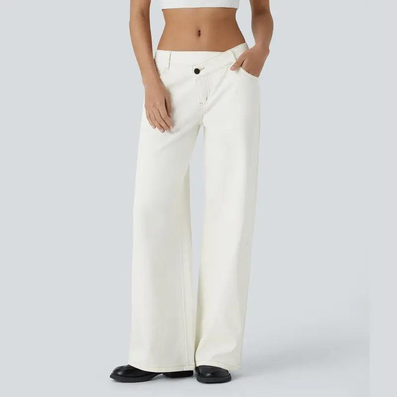 Low Rise Baggy Wide Leg Casual Jeans