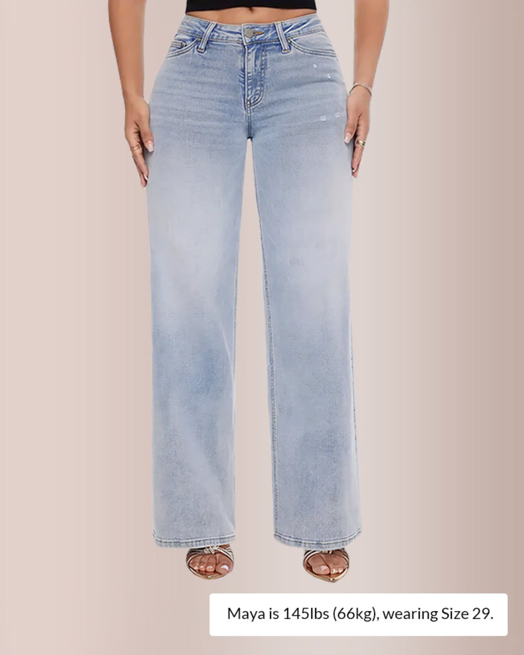 Mid-low Rise Baggy Jeans