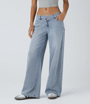 Low Rise Baggy Wide Leg Casual Jeans